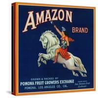 Amazon Orange Label - Pomona, CA-Lantern Press-Stretched Canvas