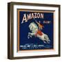 Amazon Orange Label - Pomona, CA-Lantern Press-Framed Art Print