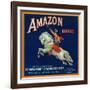 Amazon Orange Label - Pomona, CA-Lantern Press-Framed Art Print