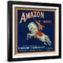 Amazon Orange Label - Pomona, CA-Lantern Press-Framed Art Print