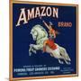 Amazon Orange Label - Pomona, CA-Lantern Press-Mounted Art Print