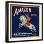 Amazon Orange Label - Pomona, CA-Lantern Press-Framed Premium Giclee Print