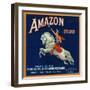 Amazon Orange Label - Pomona, CA-Lantern Press-Framed Art Print