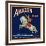 Amazon Orange Label - Pomona, CA-Lantern Press-Framed Art Print