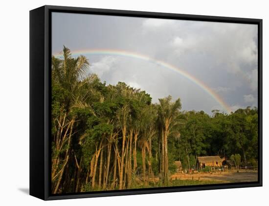 Amazon, Rio Tapajos, A Tributary of Rio Tapajos Which Is Itself a Tributary of Amazon, Brazil-Mark Hannaford-Framed Stretched Canvas