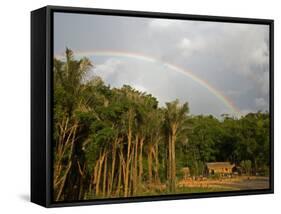 Amazon, Rio Tapajos, A Tributary of Rio Tapajos Which Is Itself a Tributary of Amazon, Brazil-Mark Hannaford-Framed Stretched Canvas
