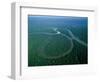 Amazon River, Amazon Jungle, Aerial View, Brazil-Steve Vidler-Framed Photographic Print