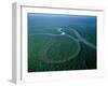 Amazon River, Amazon Jungle, Aerial View, Brazil-Steve Vidler-Framed Photographic Print