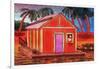 Amazon River Houseboat-John Newcomb-Framed Giclee Print