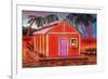 Amazon River Houseboat-John Newcomb-Framed Giclee Print