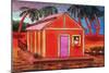 Amazon River Houseboat-John Newcomb-Mounted Giclee Print