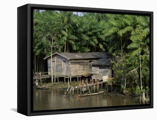 Amazon Rivers Furo de Breves Para, Brazil-null-Framed Stretched Canvas
