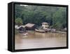 Amazon Village, Brazil, South America-Richardson Rolf-Framed Stretched Canvas