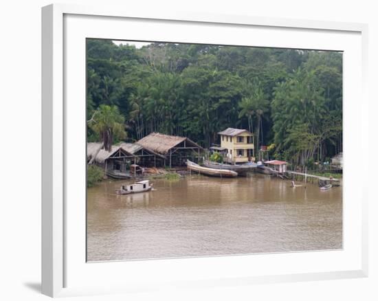 Amazon Village, Brazil, South America-Richardson Rolf-Framed Photographic Print