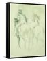 Amazone Et Cavalier-Edgar Degas-Framed Stretched Canvas