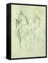 Amazone Et Cavalier-Edgar Degas-Framed Stretched Canvas