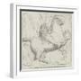 Amazonian Chief on Horseback, from the Tomb of Mausolus-null-Framed Giclee Print