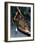 Amazonian Indian Woman Spinning, Brazil, South America-Robin Hanbury-tenison-Framed Photographic Print