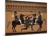 Amazons Fighting, Engraving from Greek Vases Conserved at Leyden, Holland, 19th century-null-Mounted Giclee Print