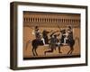 Amazons Fighting, Engraving from Greek Vases Conserved at Leyden, Holland, 19th century-null-Framed Giclee Print