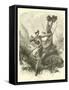 Amazons of Dahomey in Battle-null-Framed Stretched Canvas