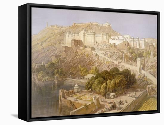 Ambair, from 'India Ancient and Modern', 1867 (Colour Litho)-William 'Crimea' Simpson-Framed Stretched Canvas