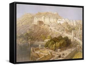 Ambair, from 'India Ancient and Modern', 1867 (Colour Litho)-William 'Crimea' Simpson-Framed Stretched Canvas