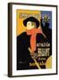 Ambassadeurs: Aristide Bruant dans Son Cabaret-Henri de Toulouse-Lautrec-Framed Art Print