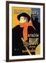 Ambassadeurs: Aristide Bruant dans Son Cabaret-Henri de Toulouse-Lautrec-Framed Art Print