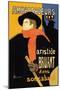 Ambassadeurs: Aristide Bruant dans Son Cabaret-Henri de Toulouse-Lautrec-Mounted Art Print
