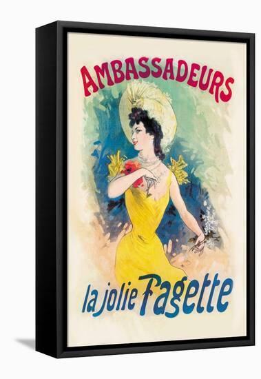 Ambassadeurs: La Jolie Fagette-Jules Ch?ret-Framed Stretched Canvas