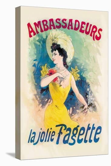 Ambassadeurs: La Jolie Fagette-Jules Ch?ret-Stretched Canvas