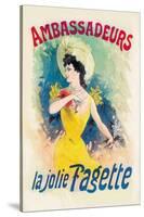 Ambassadeurs: La Jolie Fagette-Jules Chéret-Stretched Canvas