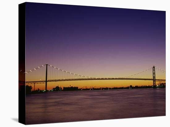 Ambassador Bridge Detroit, Michigan, USA-null-Stretched Canvas