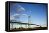 Ambassador Bridge, Detroit, Michigan-Paul Souders-Framed Stretched Canvas