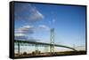 Ambassador Bridge, Detroit, Michigan-Paul Souders-Framed Stretched Canvas