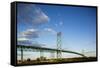 Ambassador Bridge, Detroit, Michigan-Paul Souders-Framed Stretched Canvas