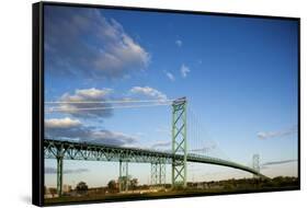 Ambassador Bridge, Detroit, Michigan-Paul Souders-Framed Stretched Canvas