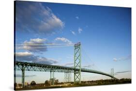 Ambassador Bridge, Detroit, Michigan-Paul Souders-Stretched Canvas