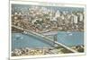 Ambassador Bridge, Detroit, Michigan-null-Mounted Premium Giclee Print