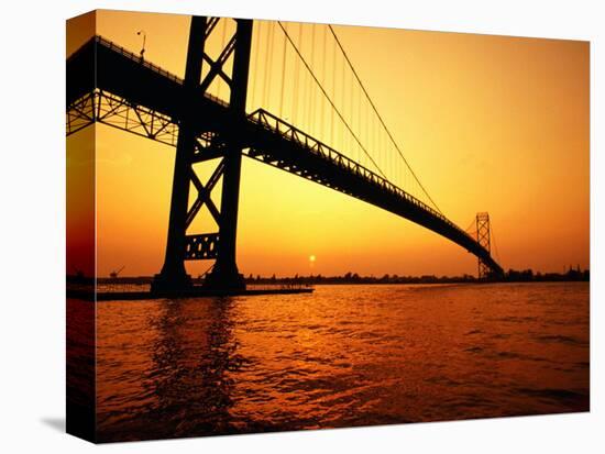 Ambassador Bridge, U.S.A.-Greg Johnston-Stretched Canvas