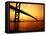 Ambassador Bridge, U.S.A.-Greg Johnston-Framed Stretched Canvas