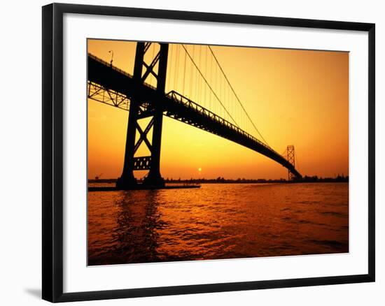 Ambassador Bridge, U.S.A.-Greg Johnston-Framed Photographic Print