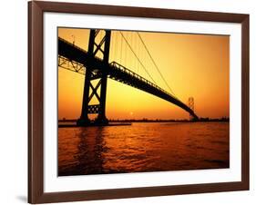 Ambassador Bridge, U.S.A.-Greg Johnston-Framed Photographic Print