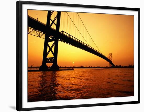 Ambassador Bridge, U.S.A.-Greg Johnston-Framed Photographic Print