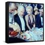Ambassador Winthrop Aldrich Chats with Marilyn Monroe as Husband Arthur Miller Looks on, Paris Ball-Peter Stackpole-Framed Stretched Canvas