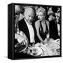 Ambassador Winthrop Aldrich, Ex Envoy to Britain Chatting with Actress Marilyn Monroe-Peter Stackpole-Framed Stretched Canvas