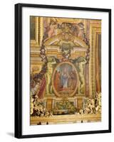 Ambassadors Arriving from All Corners of the Earth, Ceiling Painting from the Galerie Des Glaces-Charles Le Brun-Framed Photographic Print