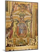 Ambassadors Arriving from All Corners of the Earth, Ceiling Painting from the Galerie Des Glaces-Charles Le Brun-Mounted Photographic Print