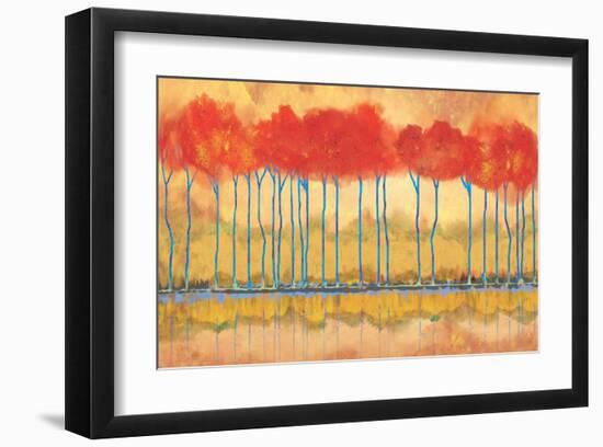 Amber Afternooon Riverbank-Toy Jones-Framed Art Print